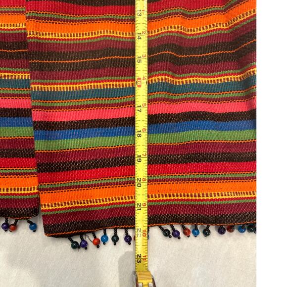 Sharon Young Multicolor Stripe & Beaded Cropped Jacket Size 10 Excellent - Picture 8 of 9